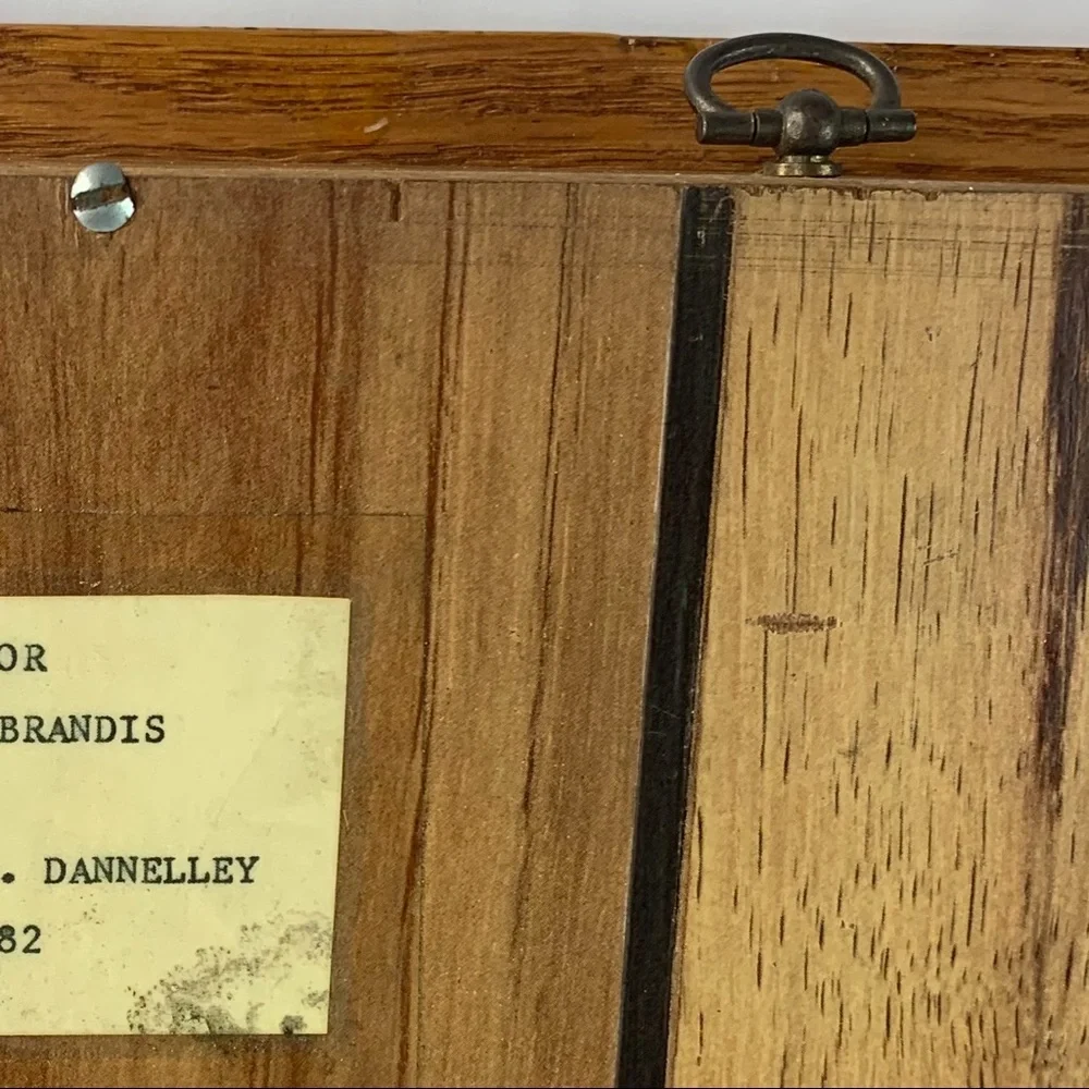 Vintage Wood Perpetual Calendar Working Home Decor